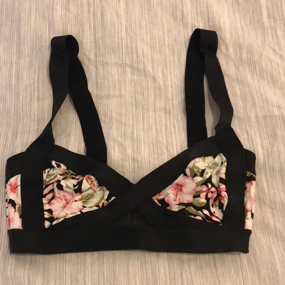 H&M Other - H&M floral bandage bikini top